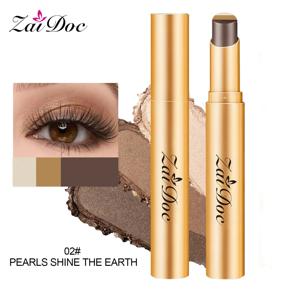 ✨3 Color Eyeshadow Stick👁️✨(Buy 1 Get 1 Free)
