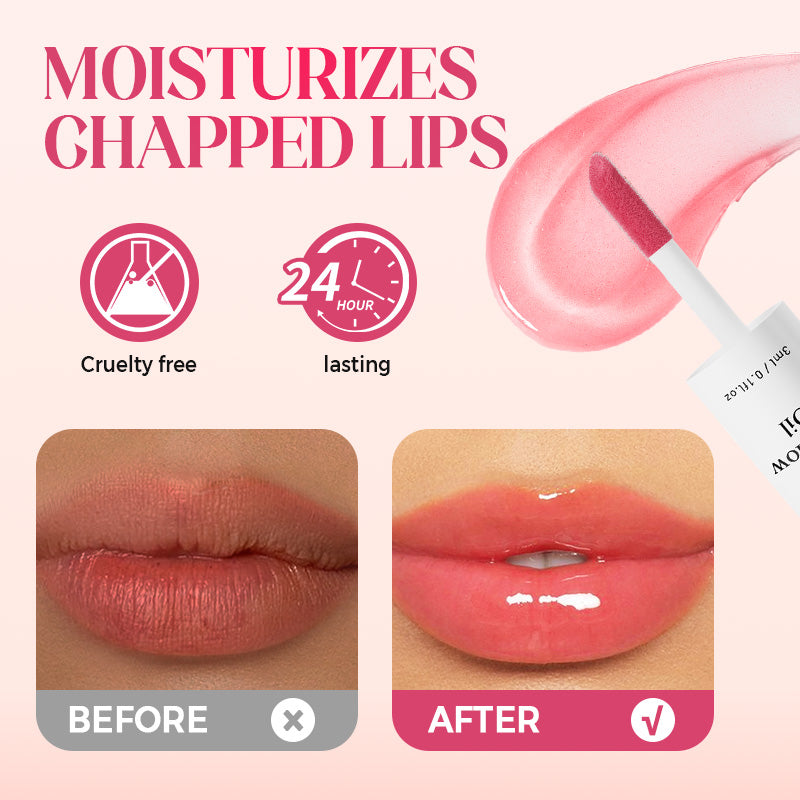 💗LAST DAY - BUY 1 GET 1 FREE💋Get the Perfect Pout✨Tinted Lip Glow Oil & Stain- For Lush, Hydrated Lips with a Natural Glow! 💖