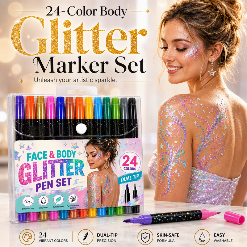 🎁 BUY 2 GET 1 FREE | 24-Color Face & Body Paint Palette 🎨 No More Dull Colors or Patchy Looks — Bold, Smooth & Creative ✨