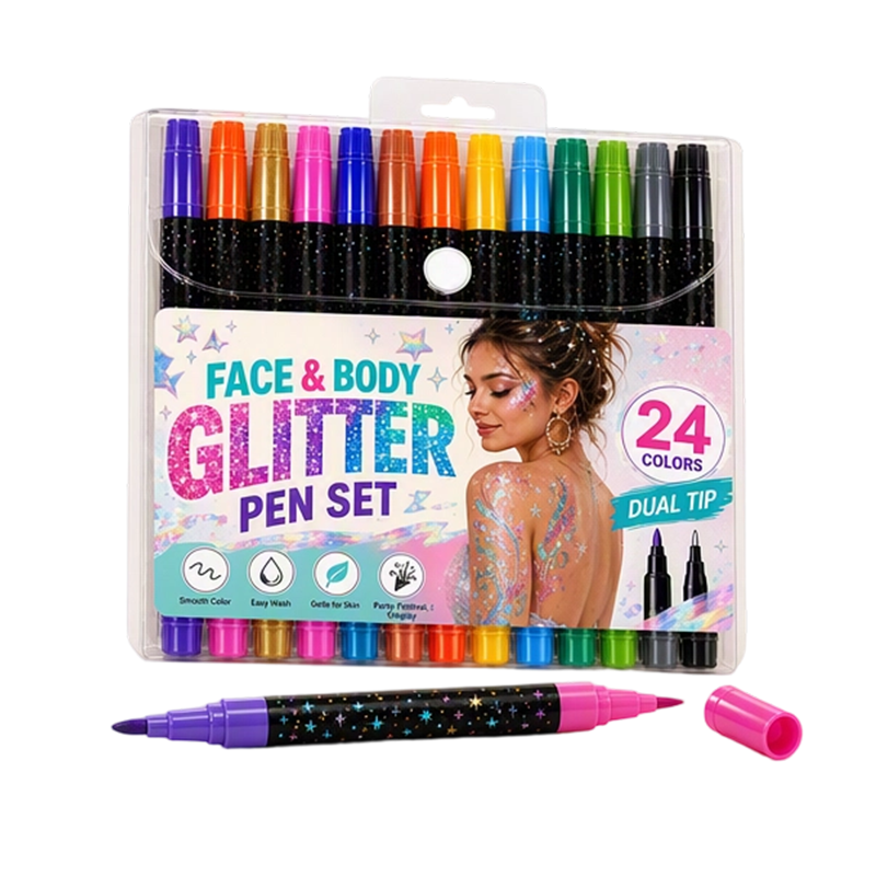 🎁 BUY 2 GET 1 FREE | 24-Color Face & Body Paint Palette 🎨 No More Dull Colors or Patchy Looks — Bold, Smooth & Creative ✨